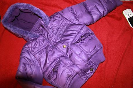 Fialova bunda s kozusinkou na kapucni, girl2girl,104