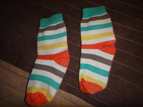 Pásikavé tričko s ponožkami, george,92