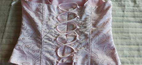 Spoločenské šaty bledoružové svadba,ples,stužková, 38