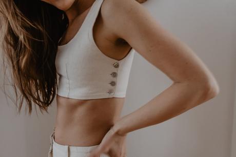 Konopný set sukňa + top, s