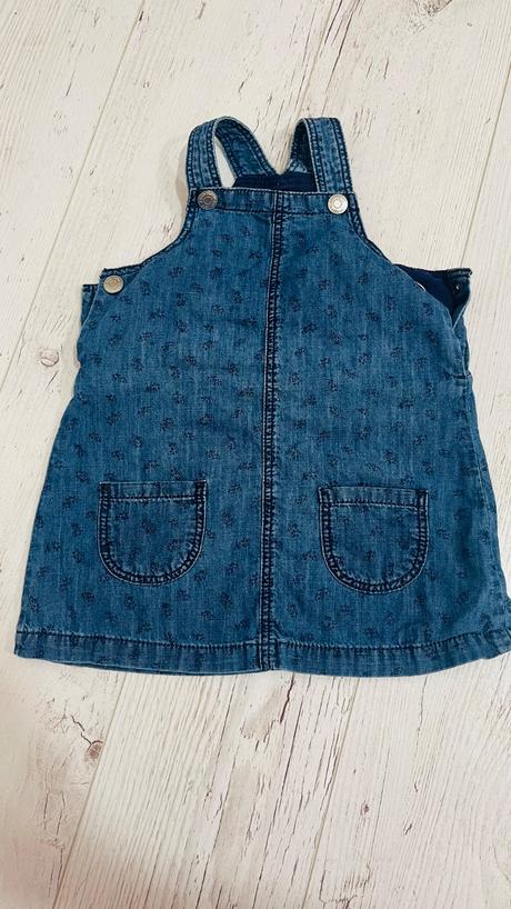 Riflove šaty a kraťasy 86, h&m,86