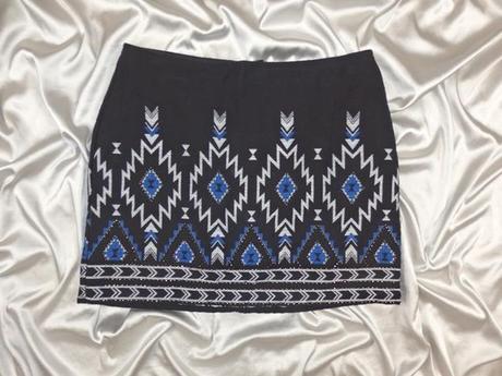 H&m divided vyšívaná sukňa, h&m,40