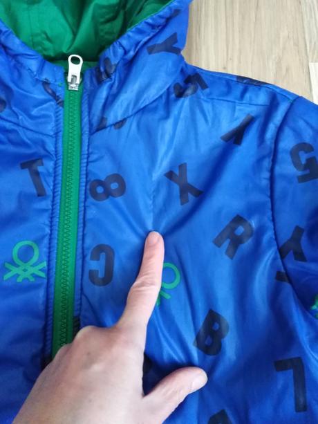 Obojstranná vetrovka, benetton,140