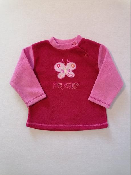 Flisova mikina ruzovo-cervena, 86