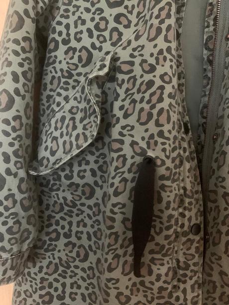 Parka so zvieracim vzorom, zara,164