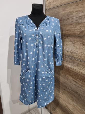 Riflove šaty s bodkami, gina,m