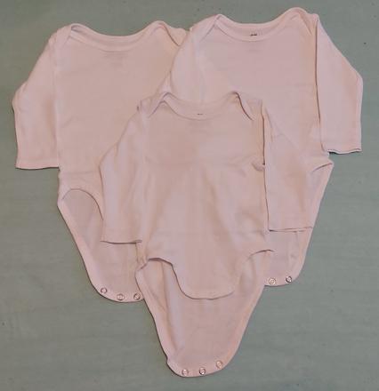 3x biele body h&m 68, h&m,68