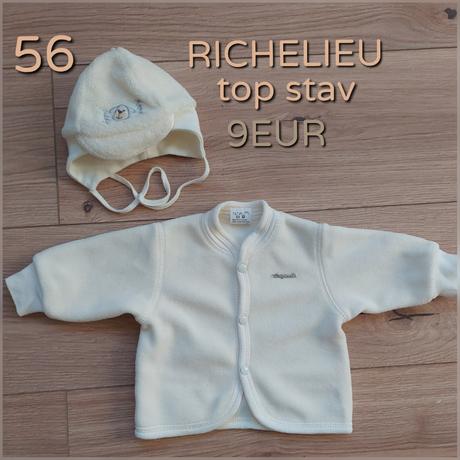 Kabátik s čiapkou set, richelieu,56