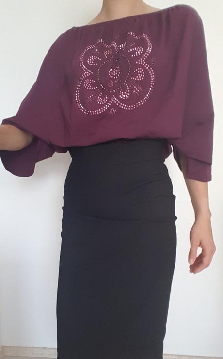 Tricko s netopierymi rukavmi, s