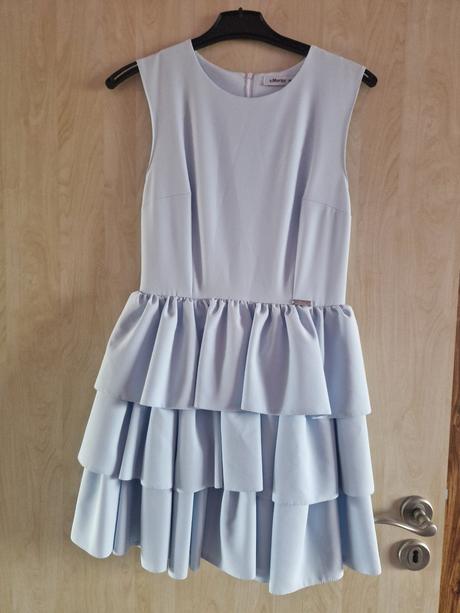 Nebesky modré šaty s.moriss, m