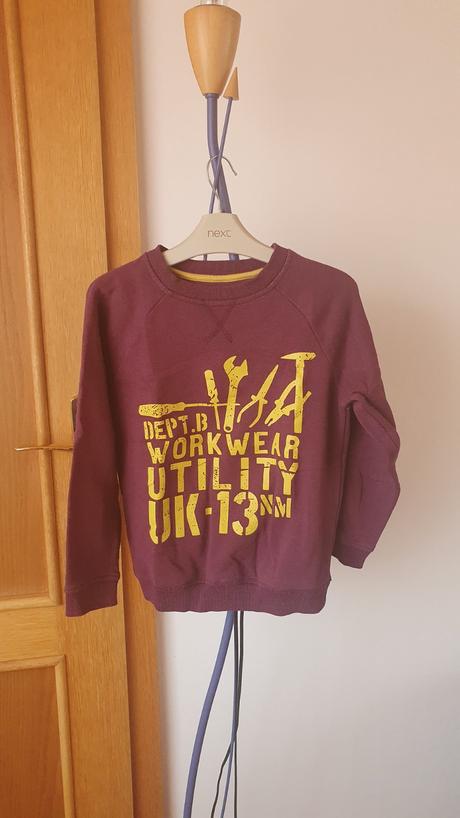 Mikina 122/128, nutmeg,122