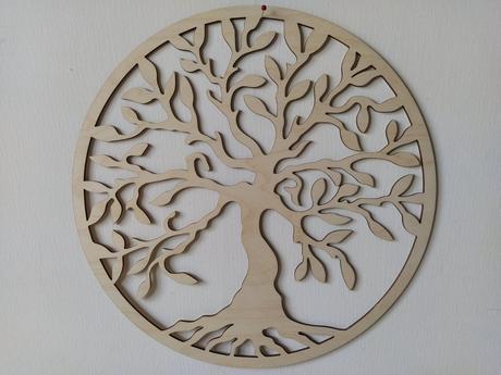 Drevená dekorácia / polotovar strom života, 