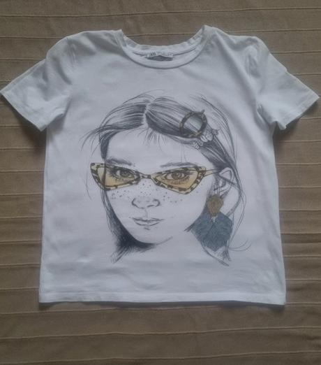 Biele tričko, zara,s