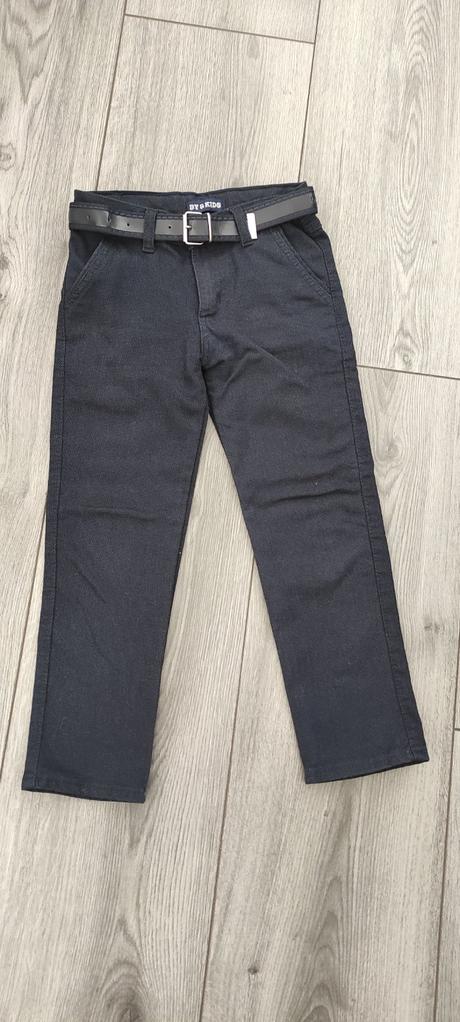 Príležitostné nohavice značky by-kids, 128