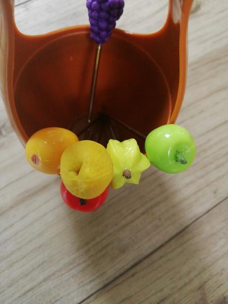 Párty vidličky ovocie-sada s košíkom, 