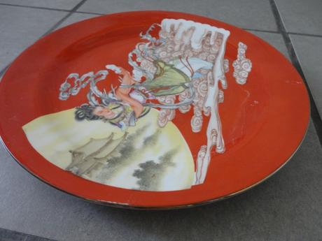 Čínsky porcelánový tanier - veľký,