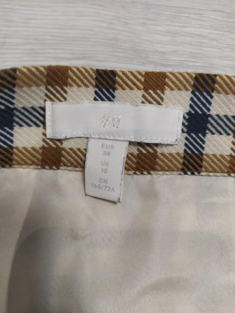 Podsita kockovana sukňa 36-38, h&m,36