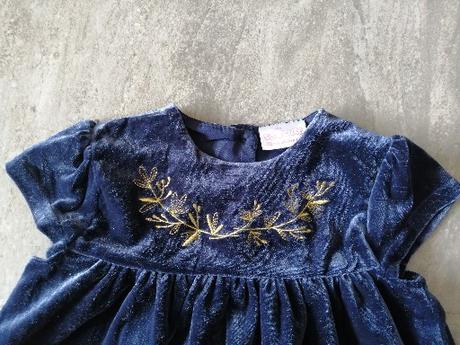 Zamatové šaty s podšívkou zn socute, v98, 2-3r, 98