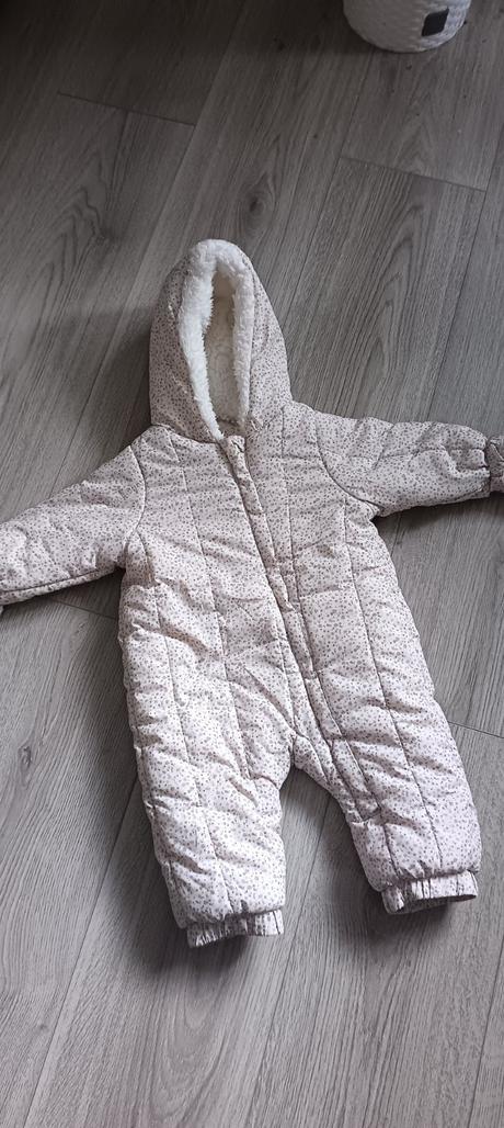 Teplá kombinéza pre dievčatko na zimu, zara,68