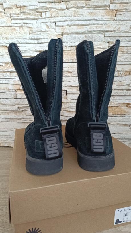 Originál ugg w classic short logo zip 38/39, ugg,38