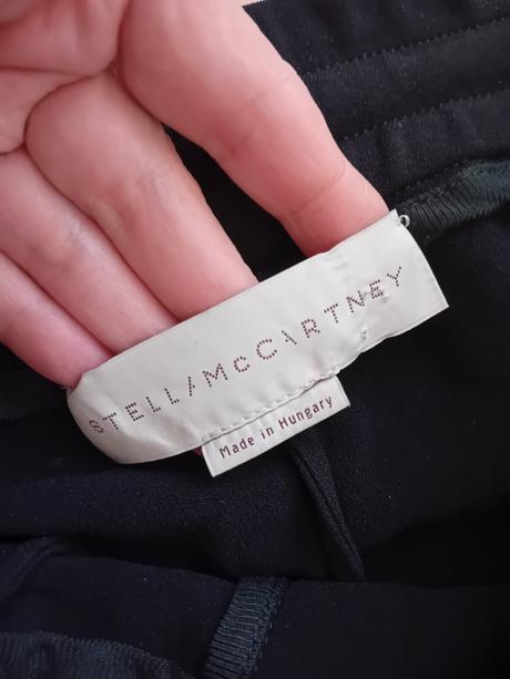 Čierne dizajnerské nohavice stella mccartney, xs