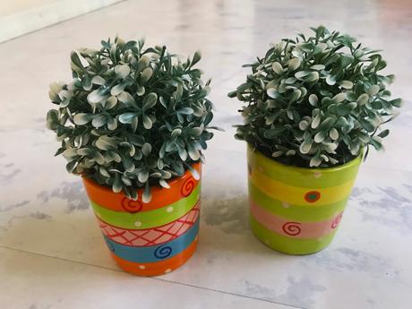 Keramické črepníky 2 ks,