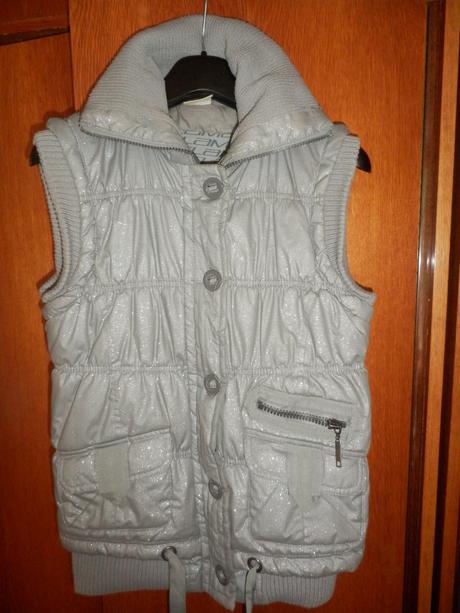Teplá strieborná vestička, takko,l