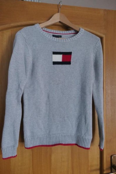 Tommy hilfiger original ikonicky sveter s-m, tommy hilfiger,s