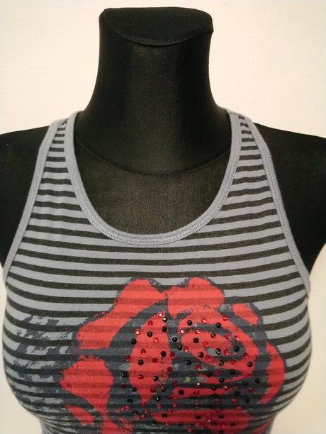 Dievčiensky pásikavý top, punto, 152