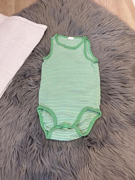Chlapčenské body bez rukávov pásikavé h&m (86), h&m,86