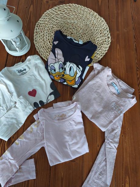 Tričká 4 ks - 122-128, h&m,122