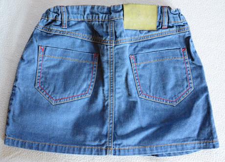 Riflová suknička modrá, 146