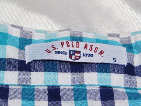 Pekna karo košelova bluzka s roll-up rukavmi, u.s. polo assn.,34