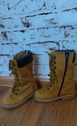 Kožené vysoké čižmičky, 27