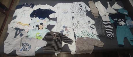 Balík oblečenia chlapec zima 62, 50–62