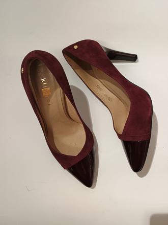 Dámske kožené lodičky 17010625 b, 36 / 40