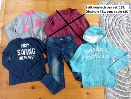 Balík detských vecí veľ. 158, 158–170