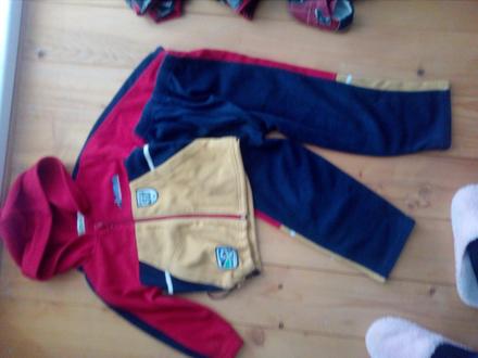 Suprava bunda+ teplaky vel.116/122, frog,116