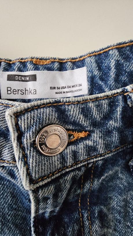 Riflová sukňa, bershka,m