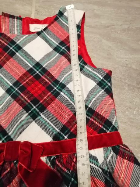 Dievčenské šaty káro ham, v128, 7-8r, h&m,128