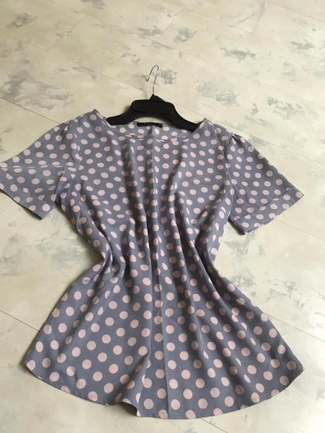 Hodvábna bodkovaná blúzka m/l, mohito,m