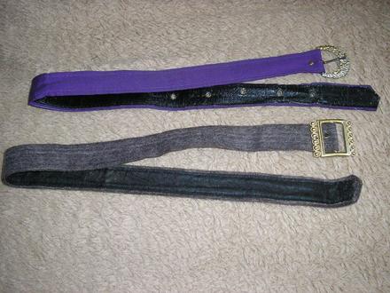 1097 látkové 2 ks opasky,