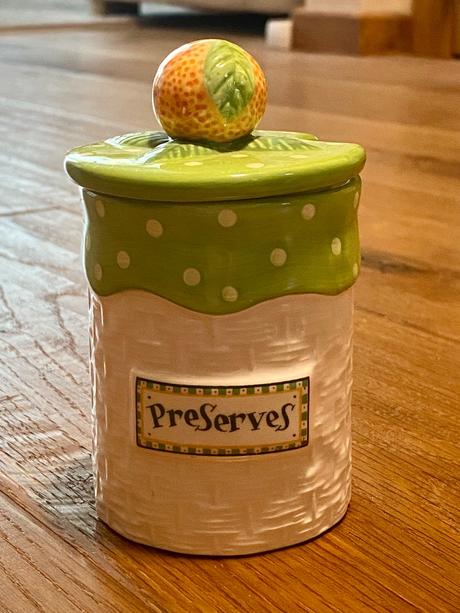 Pomaranč - nádoba / dóza na džem s vrchnákom,