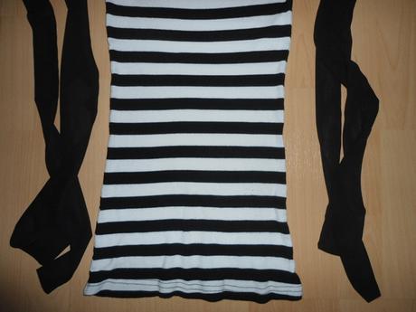 Cierno-biele tricko / tielko, s