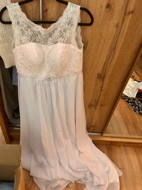 Tehotenské svadobné šaty, m