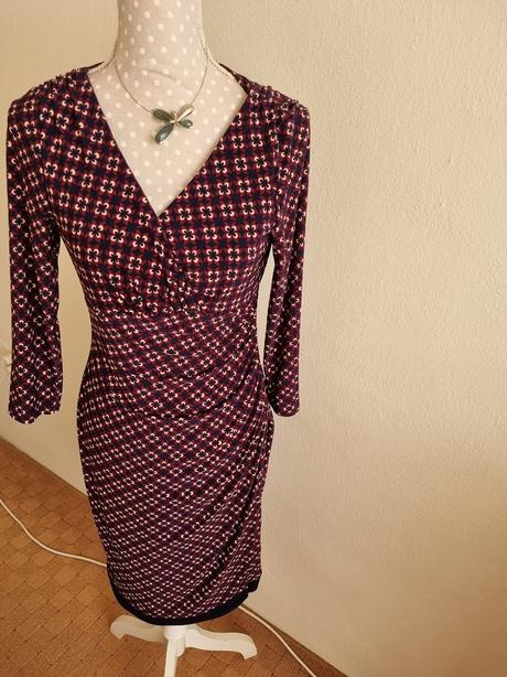 Bordovo-modré šaty ralph lauren veľ. s, ralph lauren,s