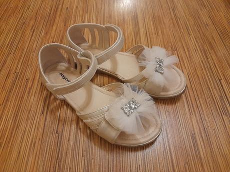 Slávnostné sandálky mayoral biele, mayoral,35