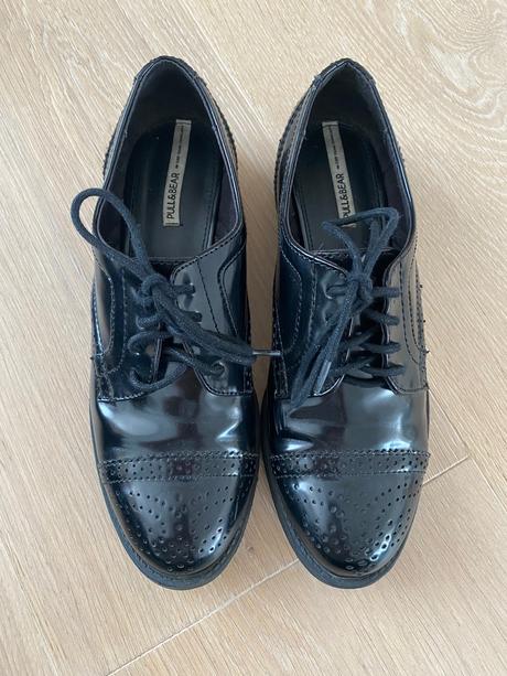 Šnurovacie topánky pull&bear, pull&bear,37