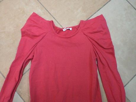 Denimco mikina s pufkovými rukávmi 34/36, denim,36