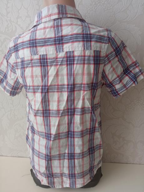 Chlapčenská kockovaná košeľa f&f (7-8 r.), f&f,128